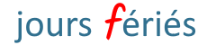 Logo jours fériés
